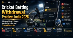 cricket betting withdrawal problem
