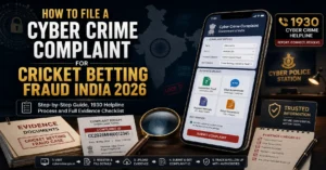 cyber crime complaint for cricket betting